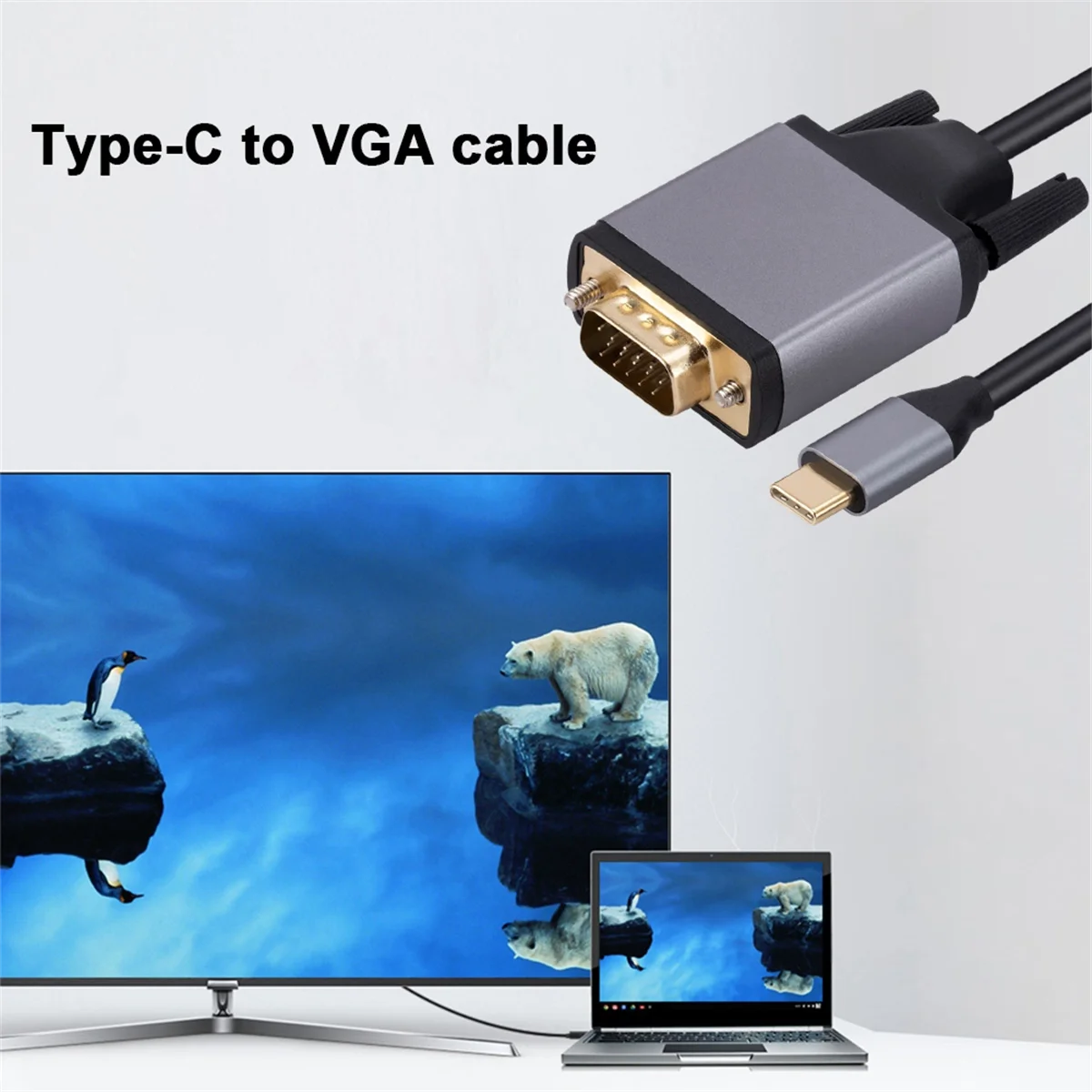 Кабель с разъемами USB 3 1 на VGA 10 Гбит/с