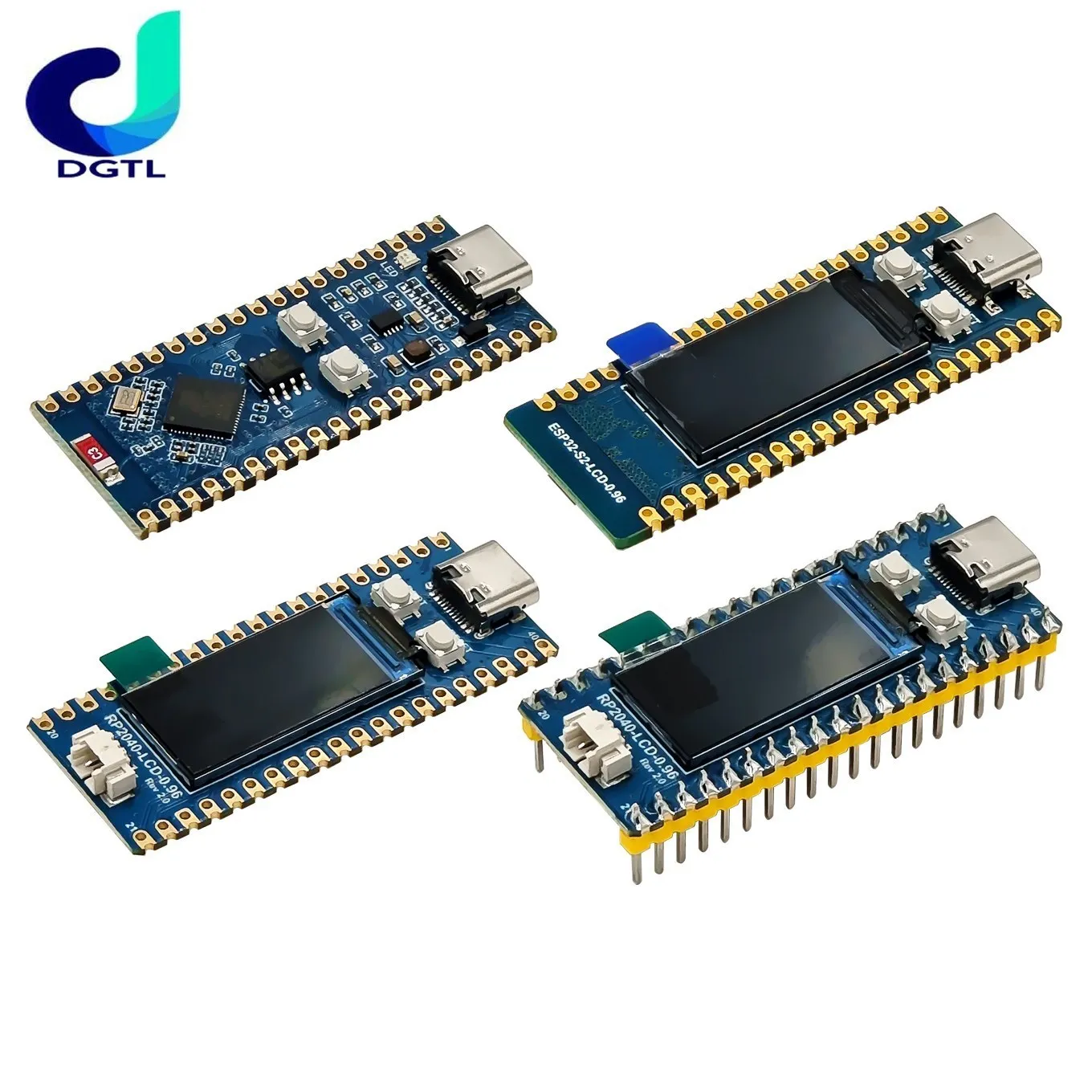 Esp32-s2 RP2040 управление ЖК-дисплеем 0 96 дюйма и платой разработки Wi-Fi для поддержки