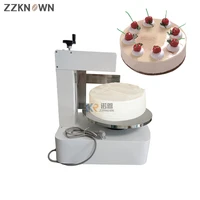 hot sale cake bread cream decoration spreader machine upgraded aluminum pan round cake cream coating filling machine