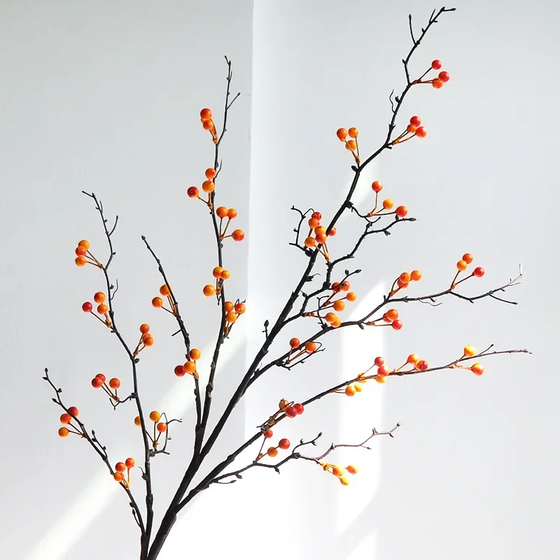 Реалистичные искусственные растения 110 см для украшения дома и отеля с красными