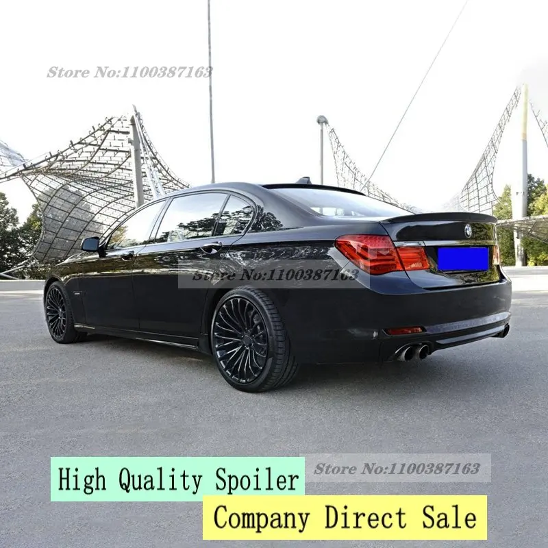 

Use For BMW 7 Series F01 Spoiler 2008-2014 Year Sedan Glossy Black Carbon Fiber Rear Wing AC Style Sport Accessories Body Kit