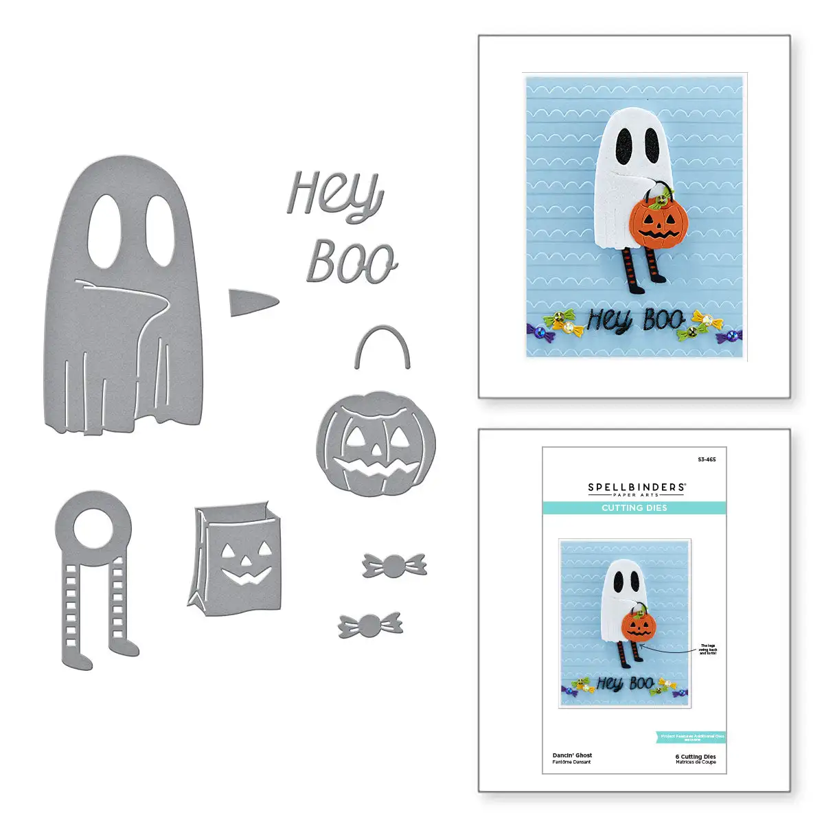 

New Dancin' Ghost 2021 Arrival Metal Cutting Dies Cut Die Mold Craft Decoration Embossing Template DIY Greeting Card Handmade