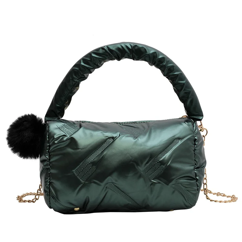 

Winter Handbags For Women Space Glossy Female Down Bags Cotton-padded Jacket Shoulder Handbag Cheap Items 2023 Christmas Bags