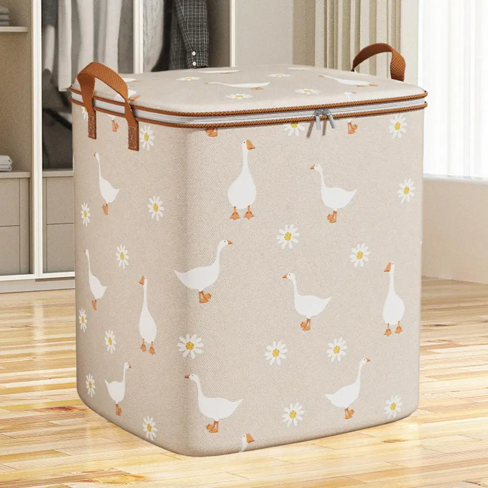 

Сумка-Органайзер для одежды, вместительная Пылезащитная сумка для хранения одежды с ручкой и застежкой-молнией, идеально подходит для одеял, игрушек, одеял