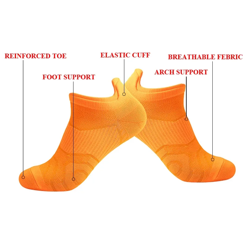 Мужские Носки Для Бега Ugupgrade Дышащие Противоскользящие Баскетбольные Спортивные
