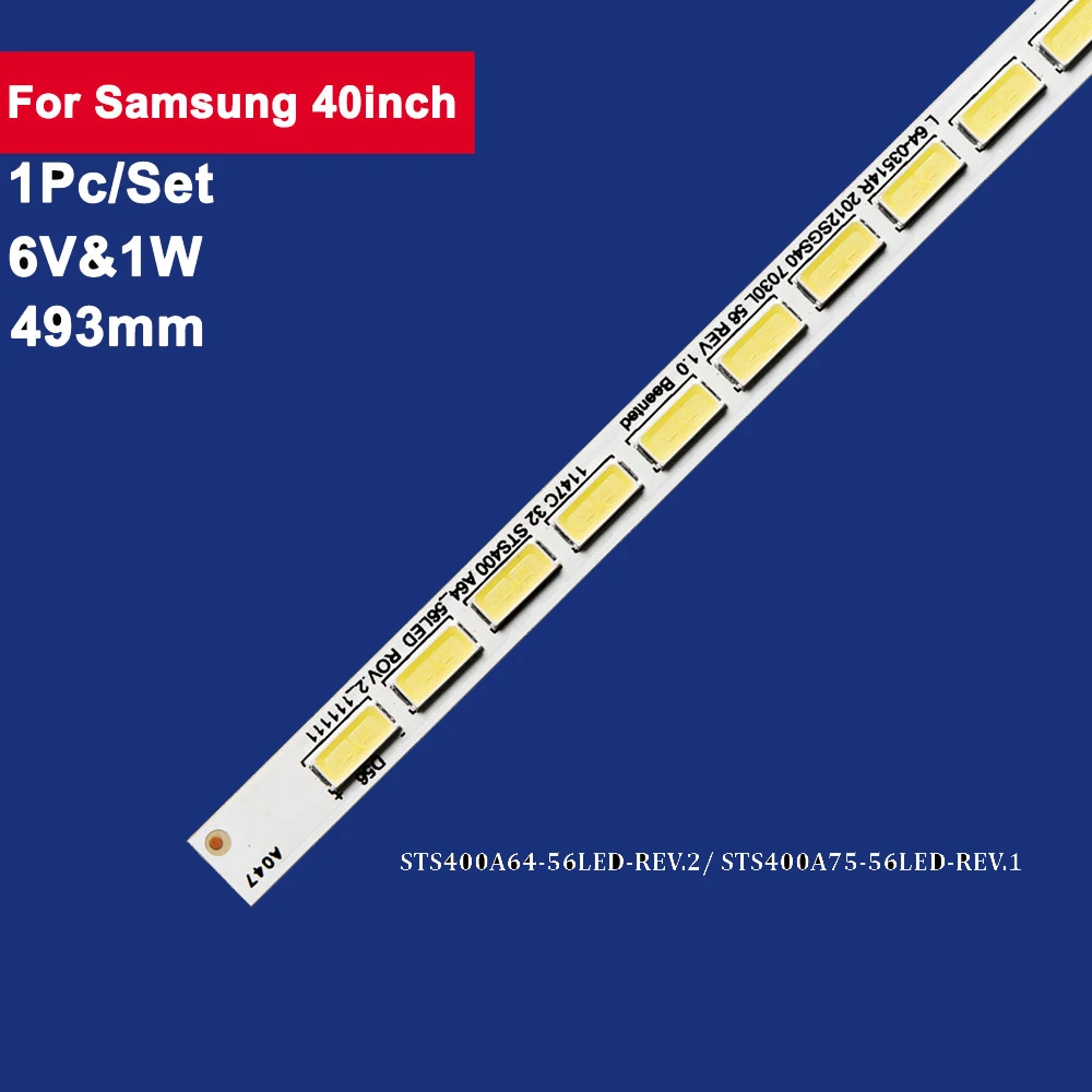 

Светодиодная подсветка для телевизора Samsung, 6 в, 493 мм