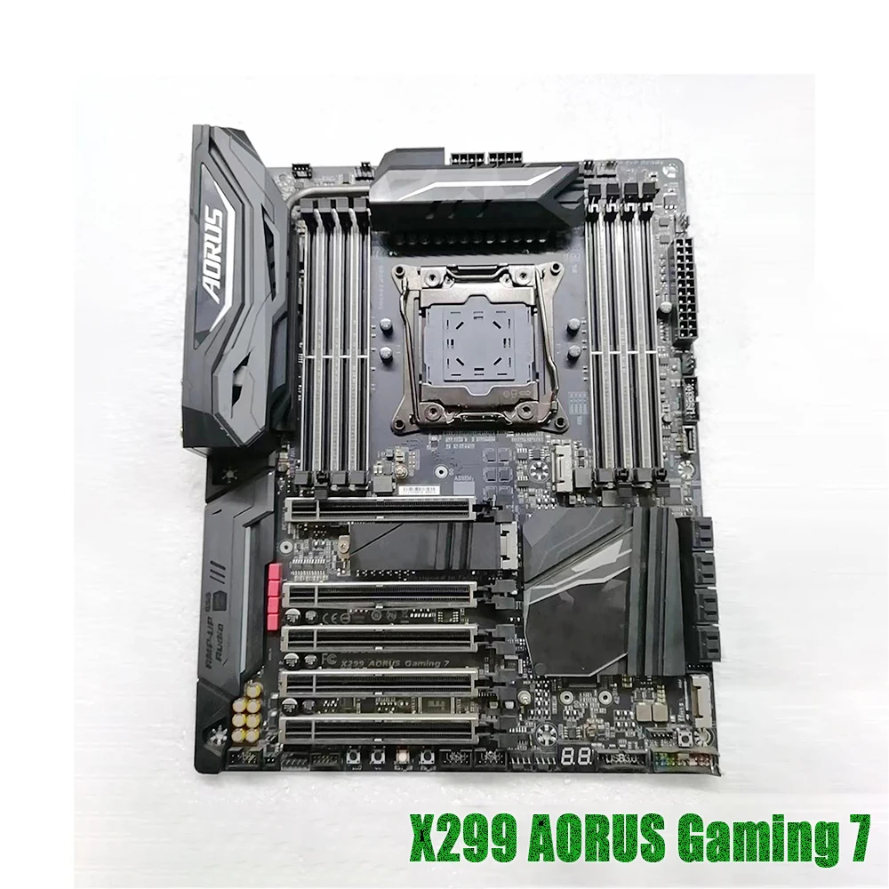 Материнская плата DDR4 LGA2066 ATX 256 ГБ с поддержкой процессоров Core X-Series, системная плата X299 AORUS Gaming 7 для Gigabyte Материнская плата DDR4 LGA2066 ATX 256 ГБ с поддержкой процессоров Core X-Series, системная плата X299 AORUS Gaming 7 для Gigabyte
