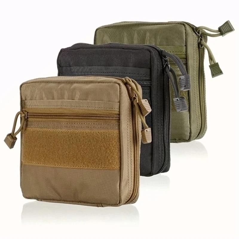 Tactical Hanging Pouch Military Molle Wallet Army Survival  Edc Hunting Accessories Outdoor Tool Medical Storage Bag Backpack