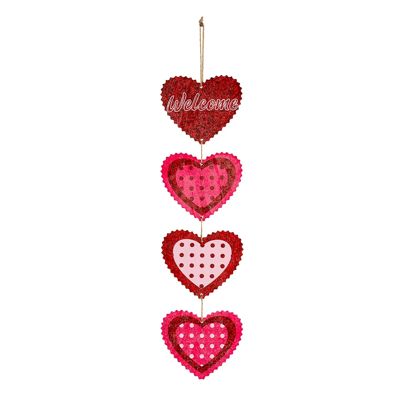 

Heart Hanging Sign Hanger Ornaments Tags for Valentine'S Day Party Holiday