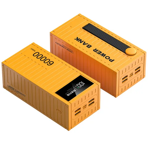 66 Вт сверхбыстрая зарядка 60000 мАч Power Bank сверхбольшой емкости мобильный мини-банк питания для Xiaomi iPhone 13 14 стиль контейнера