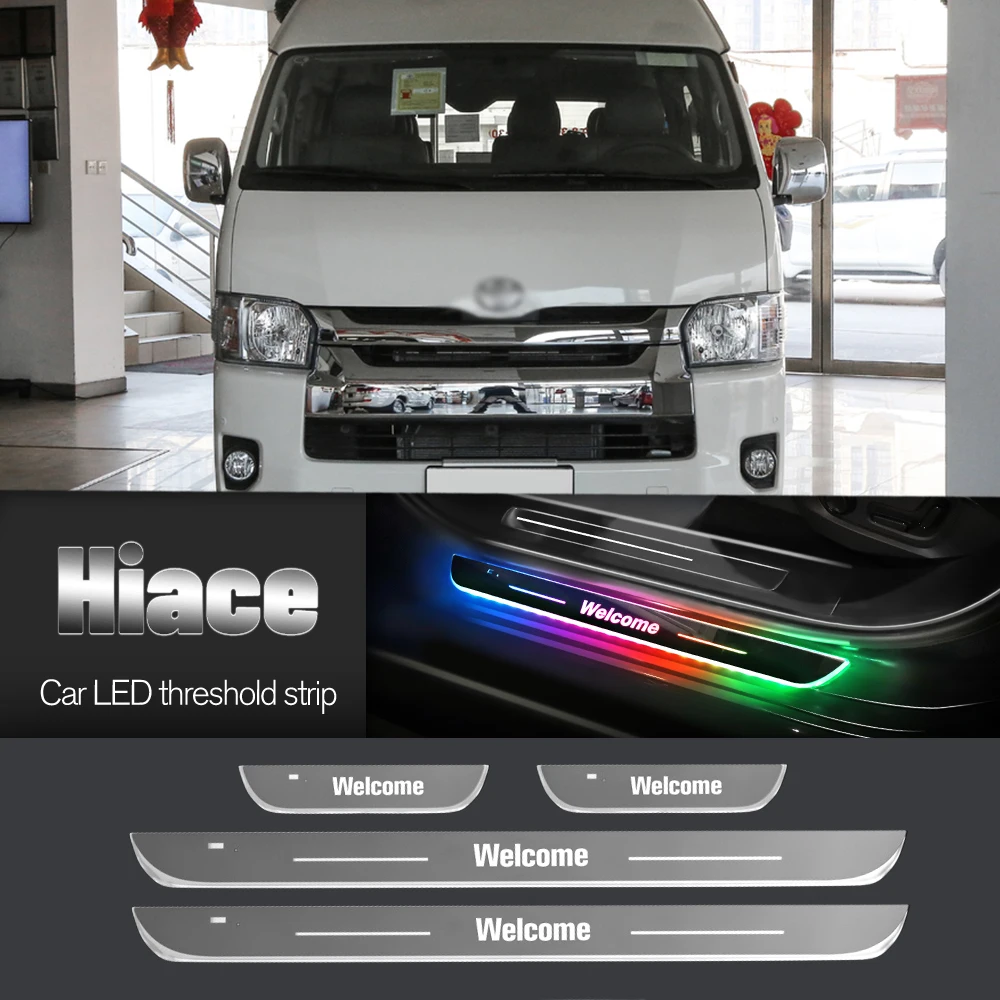 Автомобильный порог для Toyota Hiace H100 H200 H300 1989-2023 2019 индивидуальный логотип