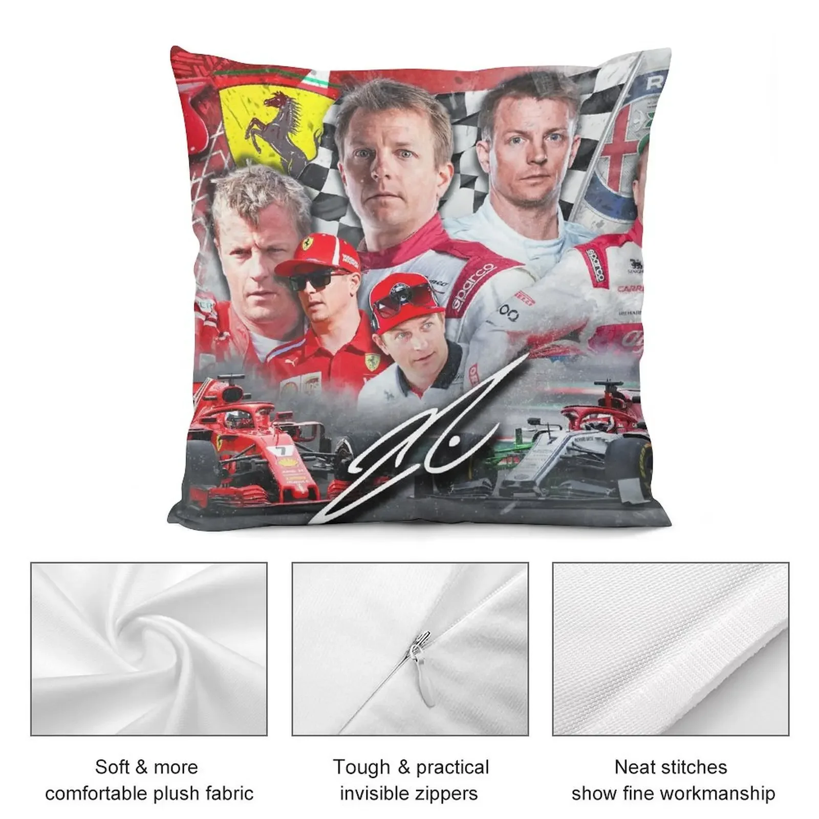 Kimi Ra?ikko?nen Декоративная подушка Подушки для детей Чехлы подушек Подушка