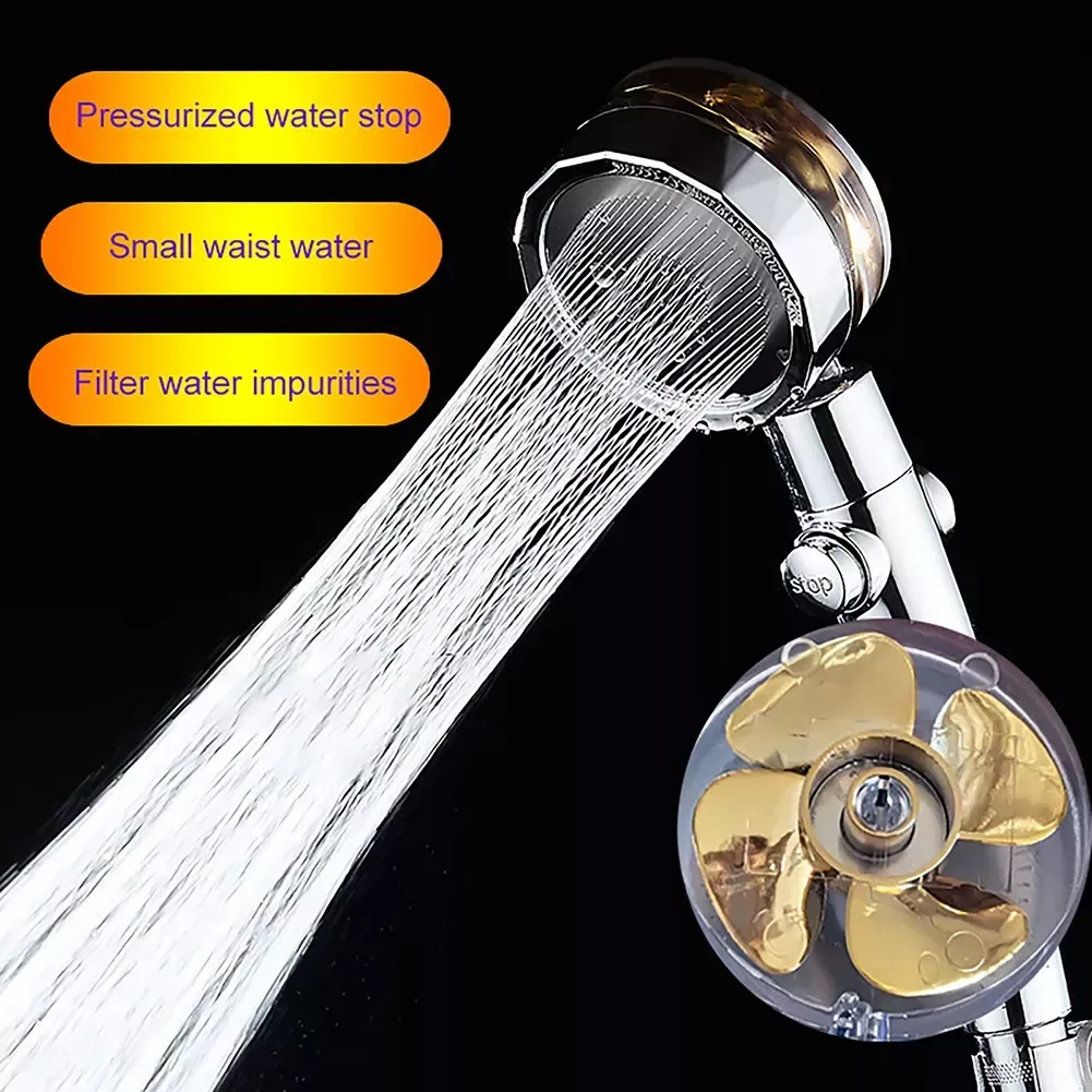

Handheld Pressurized Shower Head with Filter Tube Turbocharger Water Saving Showering Bathing Sprinkler Purple