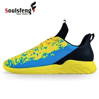 soulsfeng men bahamas flag yellow running shoes light weight marathon breathable boy sport shoes large size sneakers