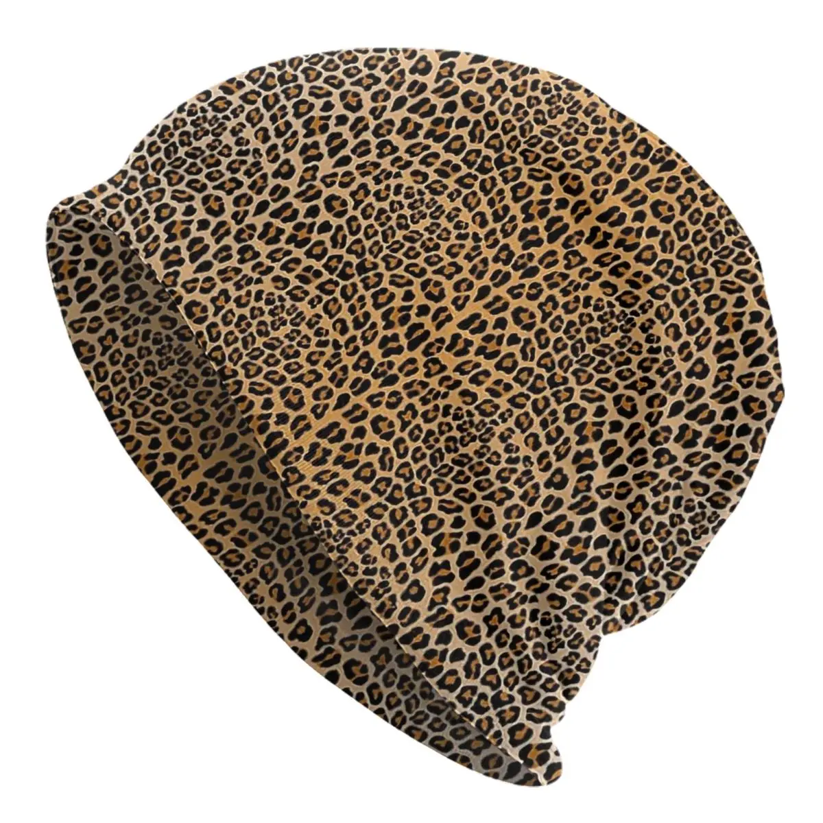 Leopard Print Adult Men's Women's Knit Hat Keep warm winter Funny knitted hat