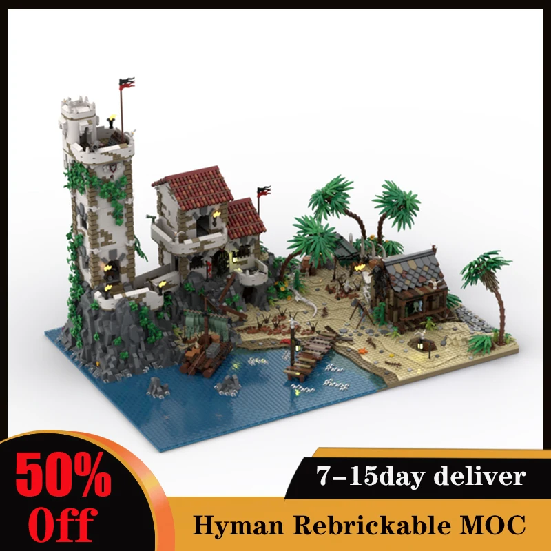 

8047 шт., Детский конструктор MOC, Пиратская серия
