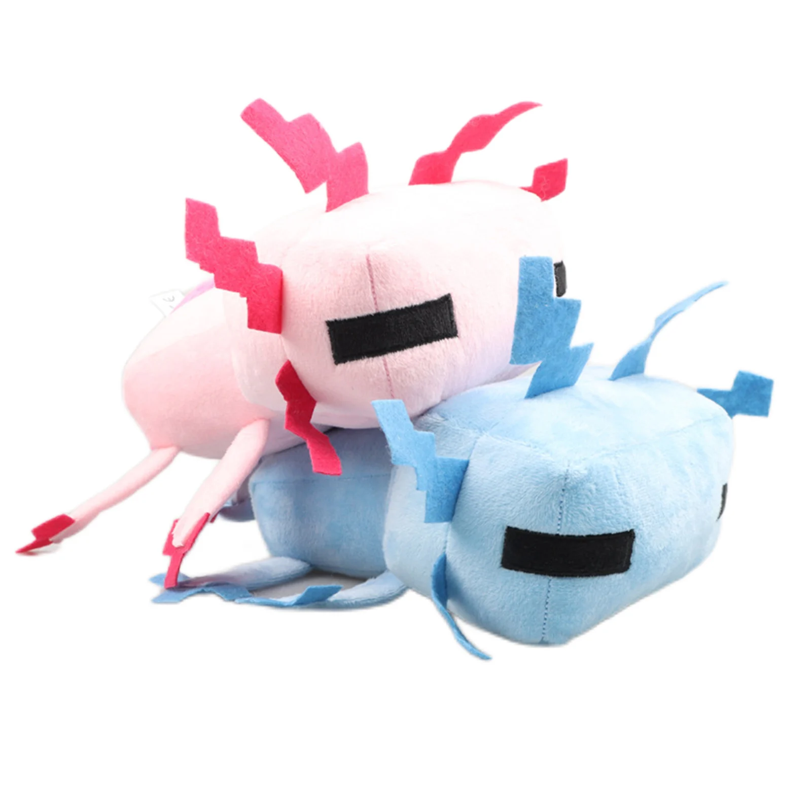 

Плюшевая игрушка Axolotl, мягкая Набивная игрушка розово-синего цвета, мультяшная фигурка, кукла, подушка для детей, подарок на день рождения, украшение для дома, 30 см