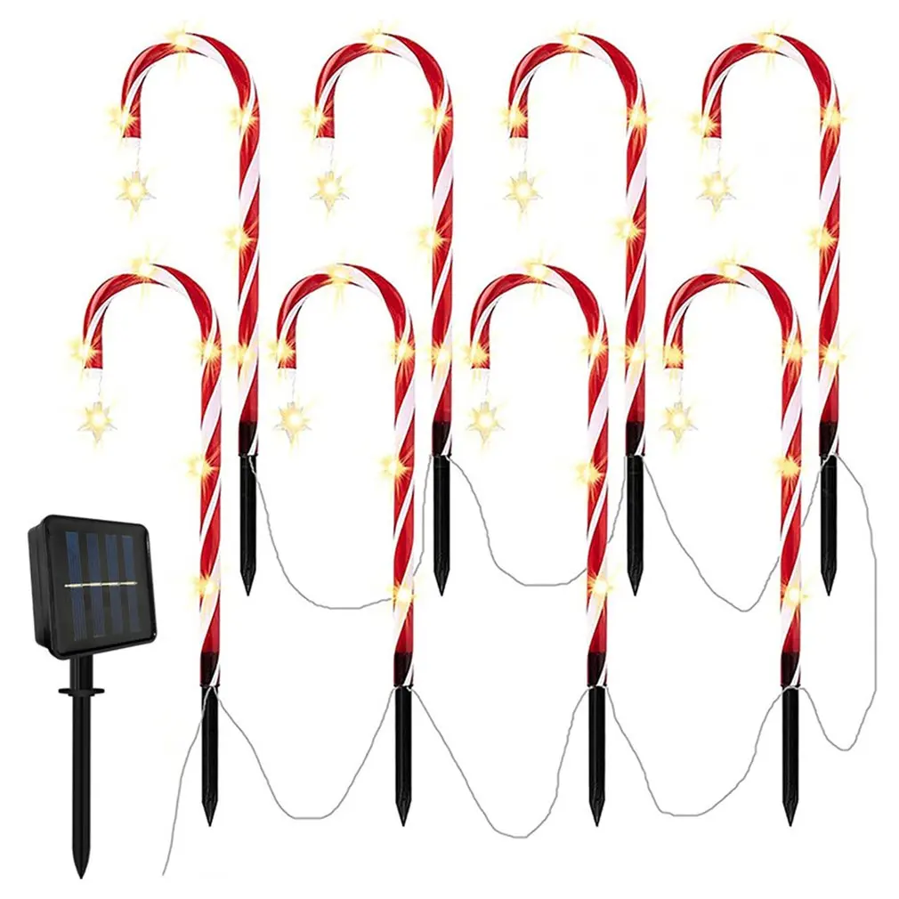 

Solar Lamp Garden Light Christmas Decorations Lawn Candy Cane Lights Solar Powered Garden Lights Led For Outdoor Garden Lighting