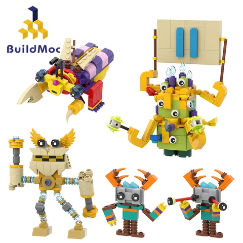 Buildmoc игра милые Монстры певицы экшн-фигурки MOC Набор строительных блоков наборы игрушки для детей подарки игрушки 723 шт. кирпичи