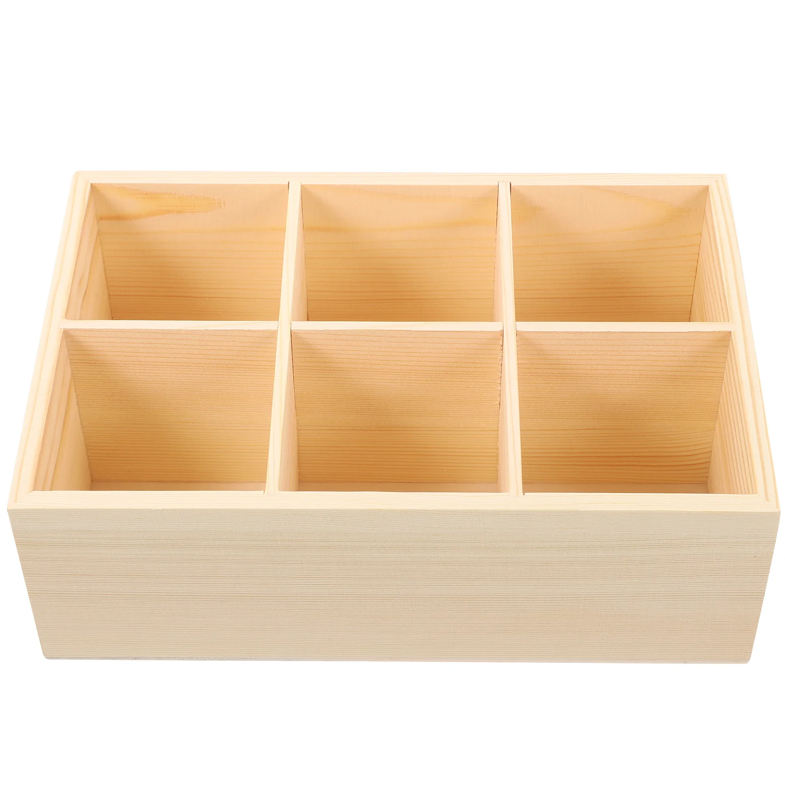 

Marker Box Storage Tray Organizer Brush Holder Wooden Makeup Container Desk Organizers Crayon Boxes Utensil
