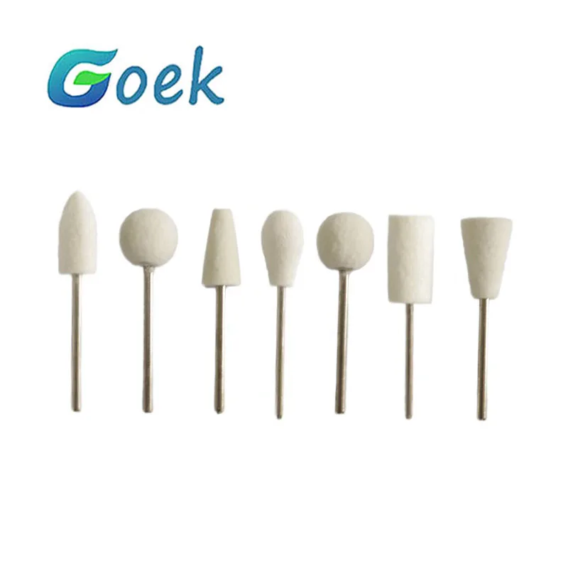 6 шт. Щетка для полировки зубов Шерстяной войлок различных типов хвостовика