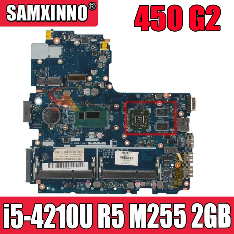 

For HP 450 G2 Laptop Motherboard ZPL40/ZPL50/ZPL70 LA-B181P DDR3L With SR1EF i5-4210u CPU R5 M255 2GB MB 100% Tested Fast Ship