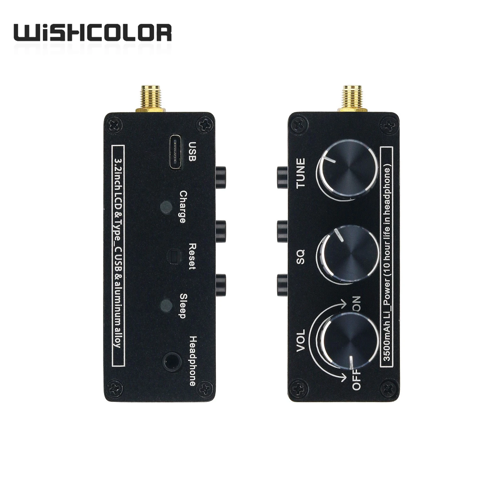 Цифровое радио Wishcolor TEF86 DSP 65-108 МГц FM и 144-27000 кГц SW/MW/LW с 3 2-дюймовым ЖК-дисплеем