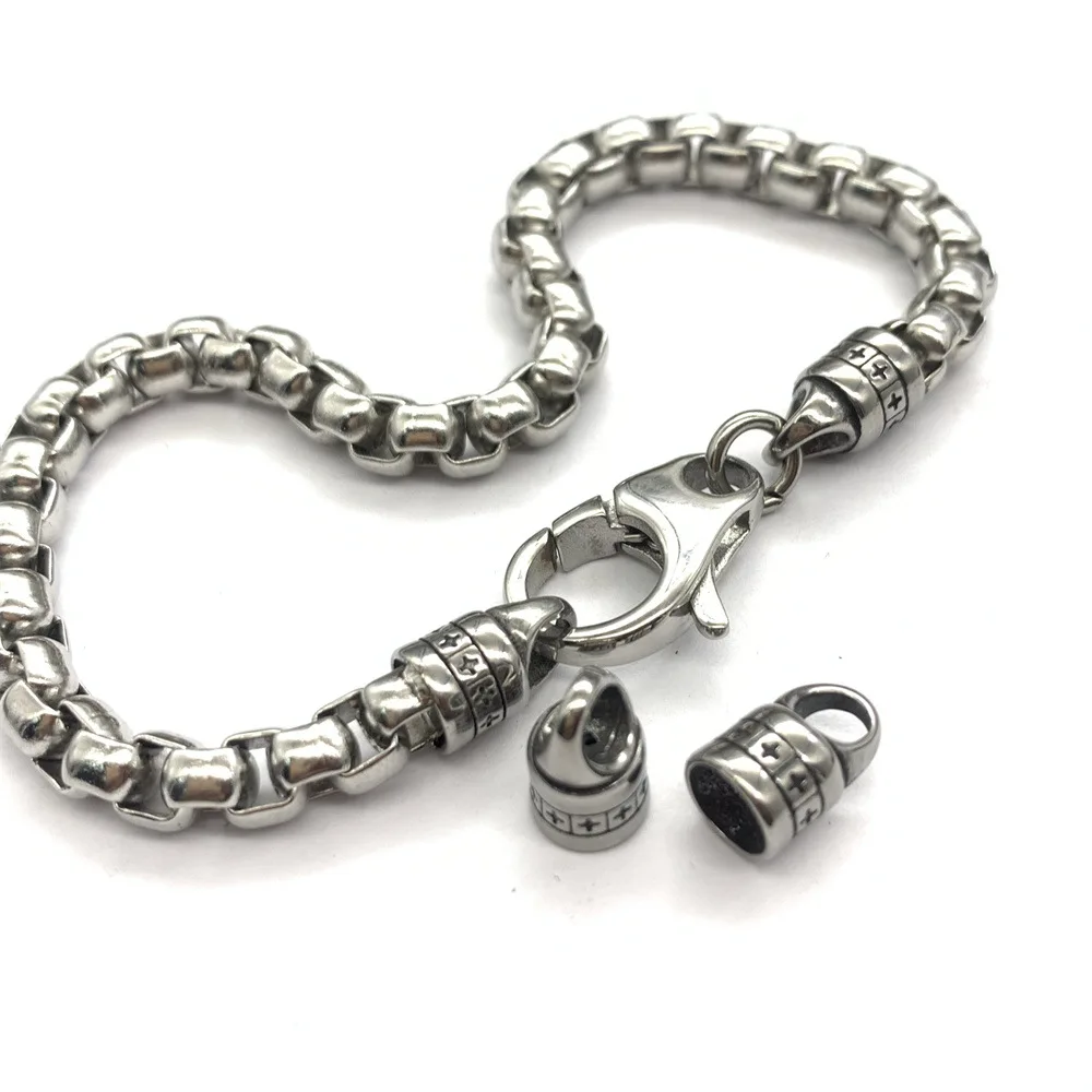 4 шт. бусины из нержавеющей стали для изготовления ювелирных изделий