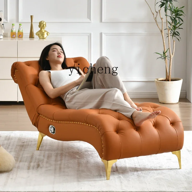 ZK шезлонг кресло с откидной спинкой домашний отдых ленивый диван и светильник