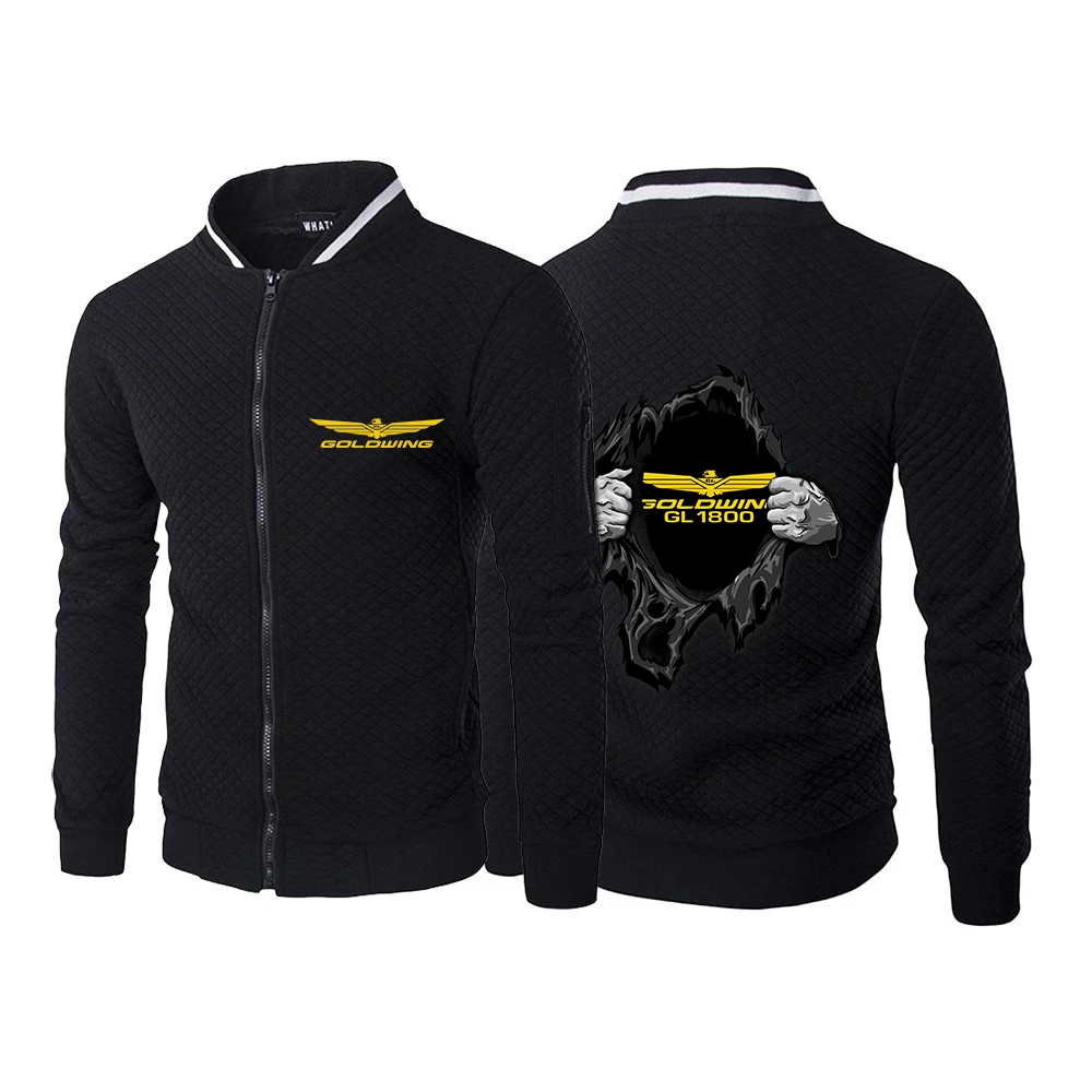 

2022 GOLDWING GL1800 Autumn Mens Sweater Coat Cotton Jackets Zipper Knitted Handsome Elegant Cardigan Tops