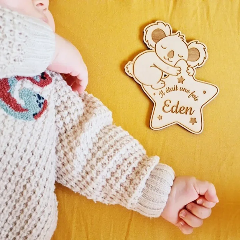 Деревянная открытка сувенир на день рождения подарок для ребенка объявление о