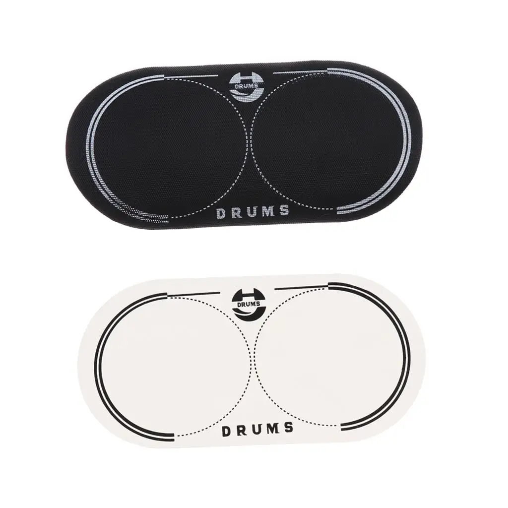 

EQ двойная Педальная накладка на бас-барабан Накладка для барабана Запчасти для барабана аксессуары для перкуссионных инструментов 12,8x6,5 см