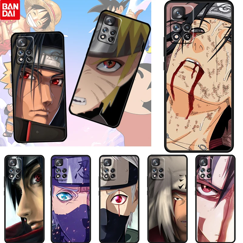 

Anime NARUTO bOYS For Xiaomi Redmi Note 11 10 11T 10S 9 9S 8 7 5G 4G TPU Soft Silicone Black Phone Case Cover Fundas Coque Cover