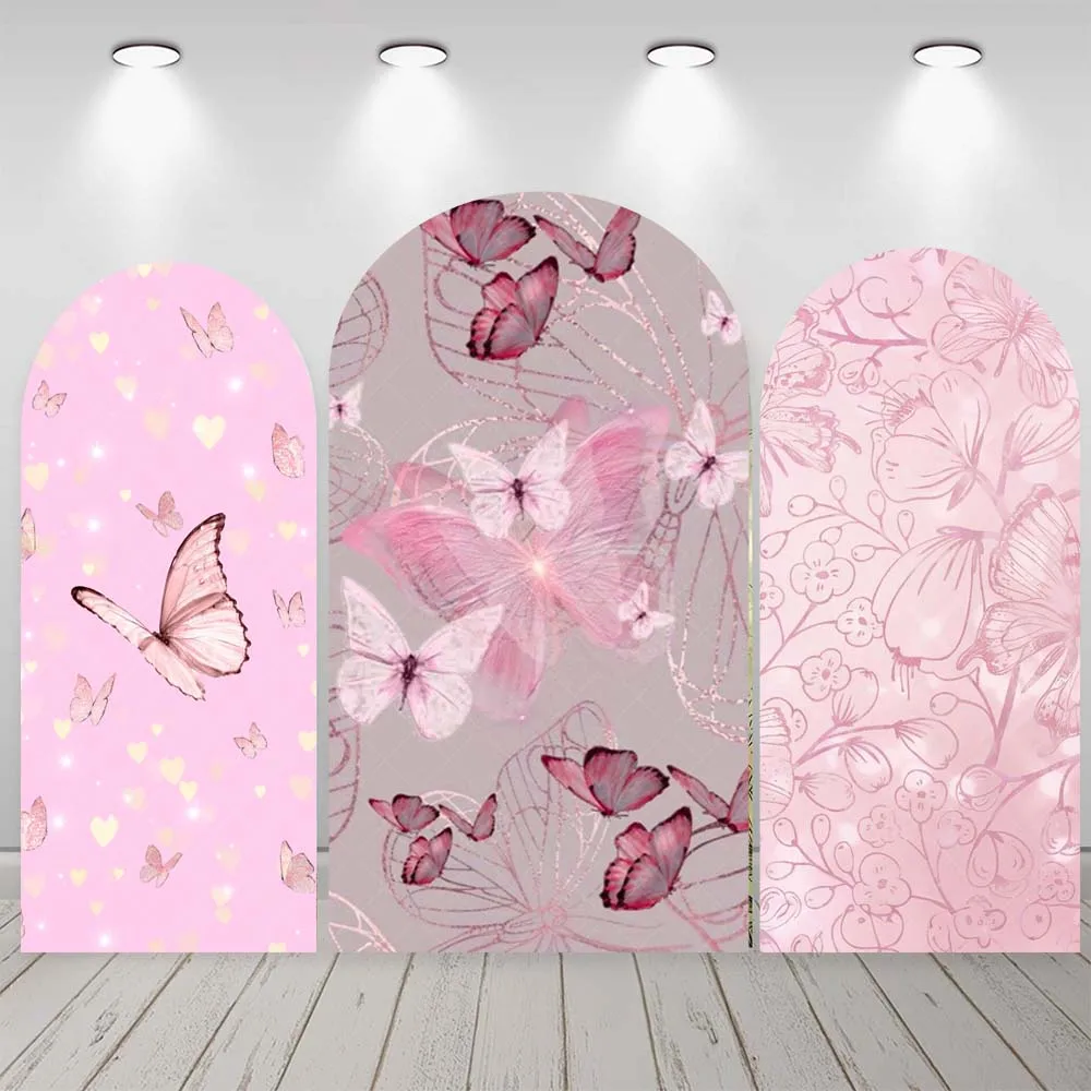 Фон для фотосъемки с розовой бабочкой на заказ арочная вода бабочка девочек день