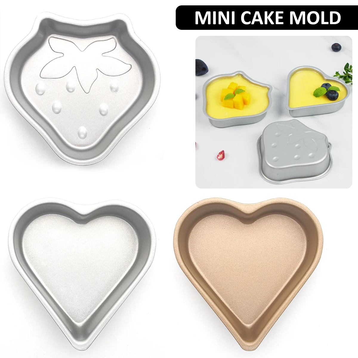 

3 шт. форма для торта в форме сердца, антипригарная Оловянная термостойкая форма для торта в форме сердца, сверхмощная форма для выпечки «сделай сам», инструмент для выпечки в форме сердца, сковорода для торта