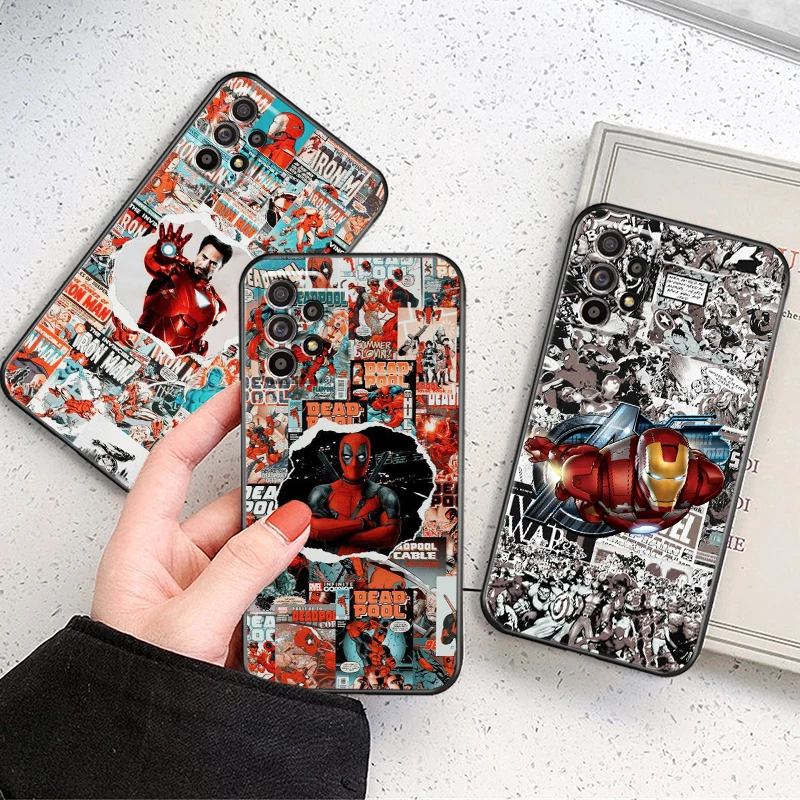 

Avengers Captain America Iron Man For Samsung Galaxy A32 A32 5G Phone Case Soft Carcasa Cover Back Funda Full Protection TPU