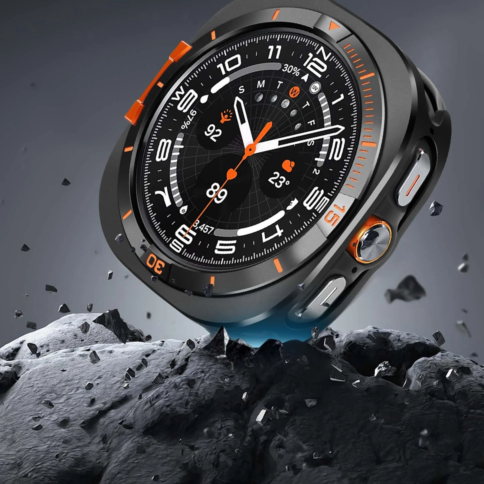 Фото Металлический корпус для Samsung Galaxy Watch Ultra 2025, защитный чехол-накладка для Samsung Galaxy Watch Ultra 47 мм, аксессуары №3