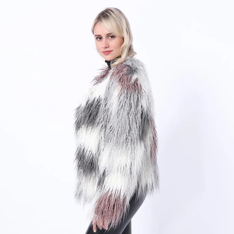 Women's Fur Jacket Autumn and Winter Imitation Fur Overcoat Mid-Length Mink Fur Fox Fur Fur Women's Coat Faux Fur Coat
