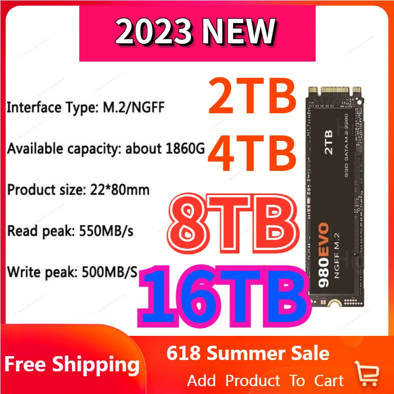 

NEW 8TB M2 NVME 980 EVO Plus SSD 1TB Internal Solid State Drive Hdd Hard Disk 970 PRO M.2 2TB for Laptop Computer Sata Hard Disk
