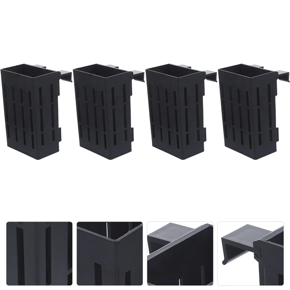 

4 Pcs Potted Aquarium Stand Aquatic Holder Plants Planting Cup 8x5.5x12.5cm Plastic