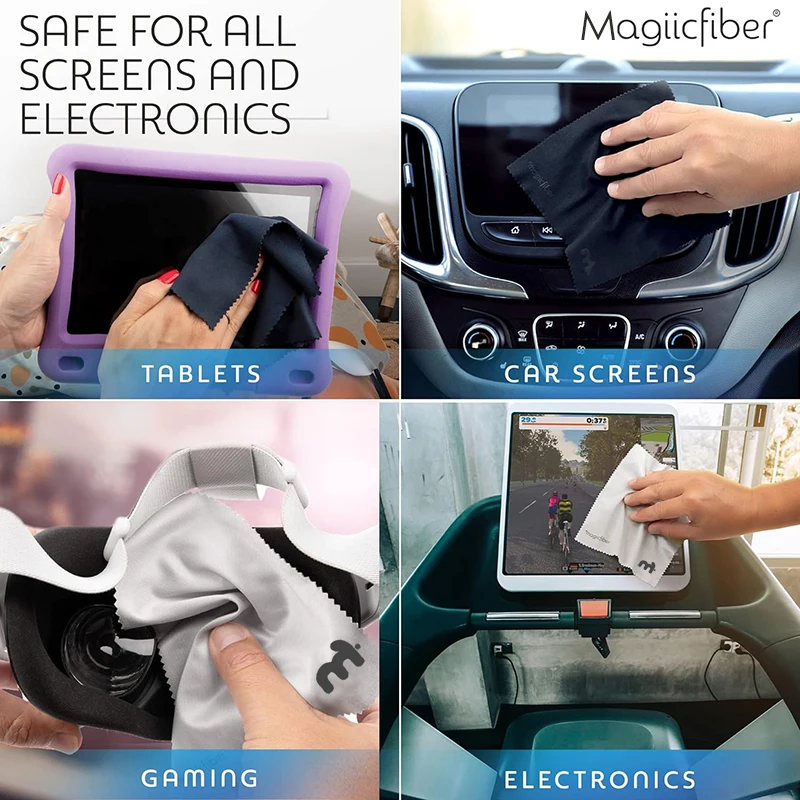 Салфетка из микрофибры MagicFiber для чистки линз телефона очков экрана