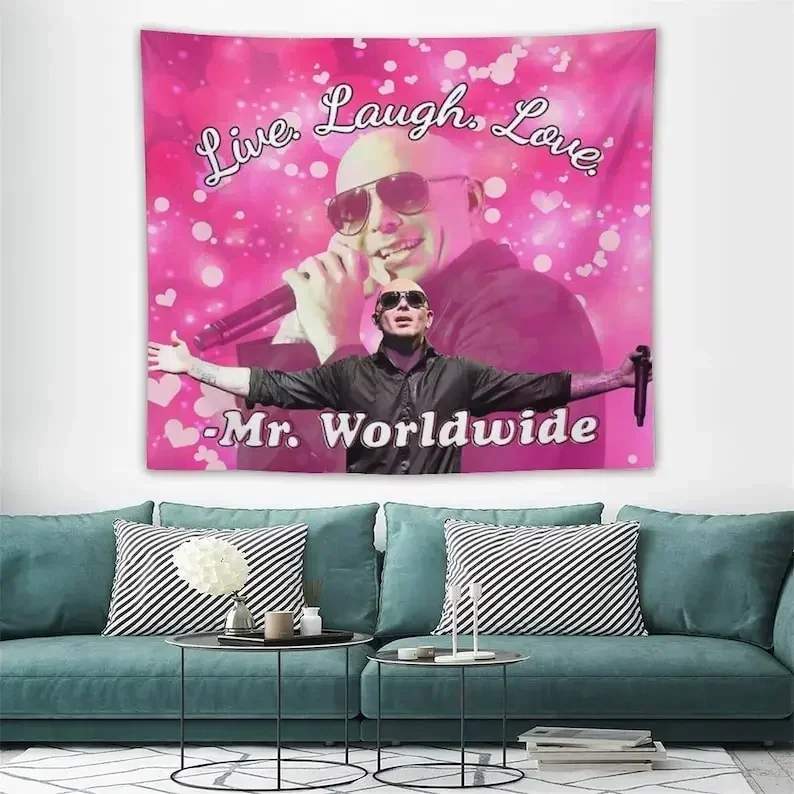 Гобелен Мистер по всему миру с надписью to Live гобелен питбуля Постер бутик