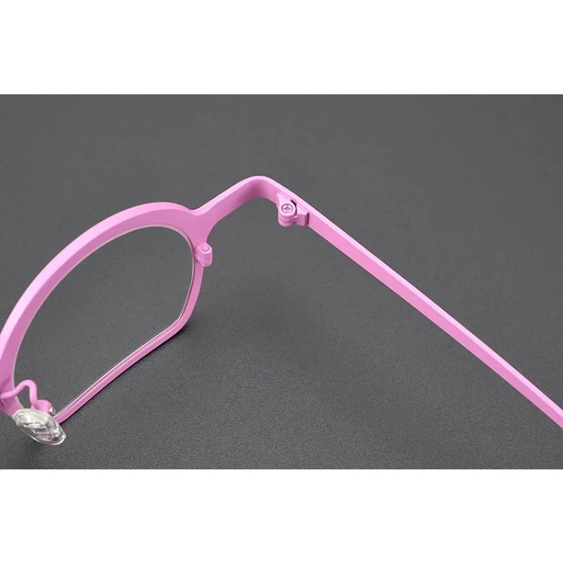 Сверхлегкие модные очки в оправе одного цвета женские полукруглые