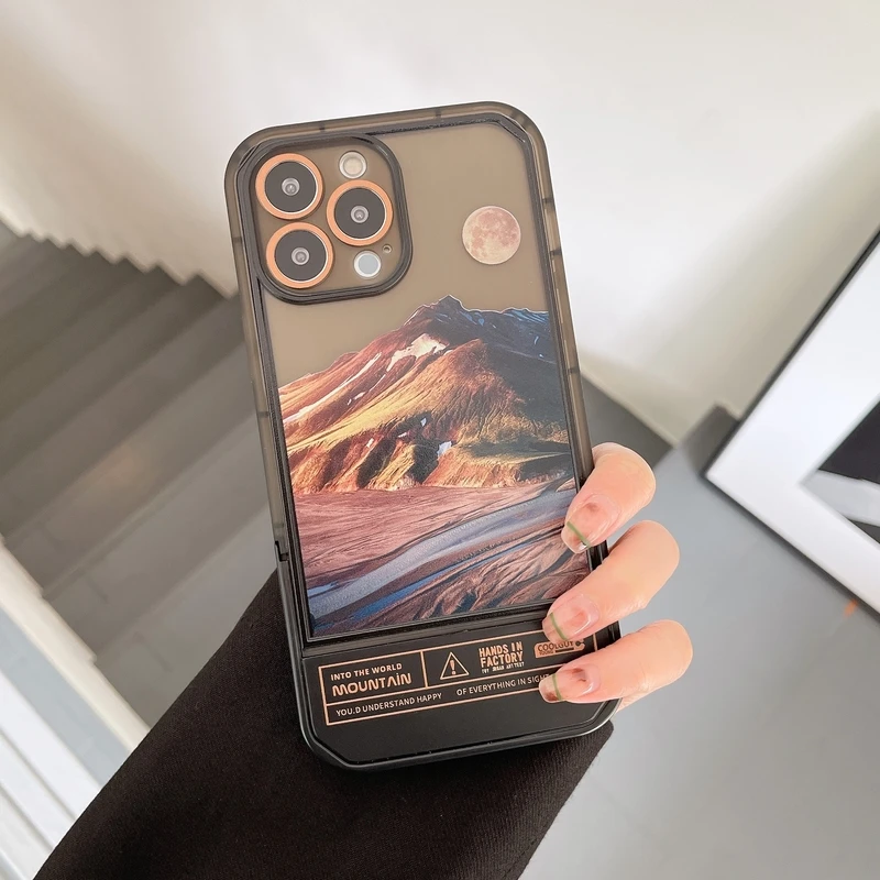 

Противоударный мягкий чехол в стиле ретро для iPhone 11 12 13 Pro Xs Max X Xr 7 8 Puls