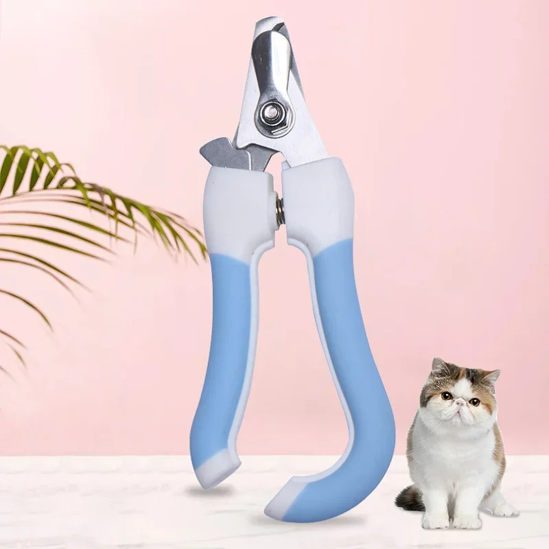 

Professional Pet Nail Clipper Stainless Steel Dog Cat Nail Trimmer Labor-Saving Nail Clipper Convenient Dog Grooming Supplies