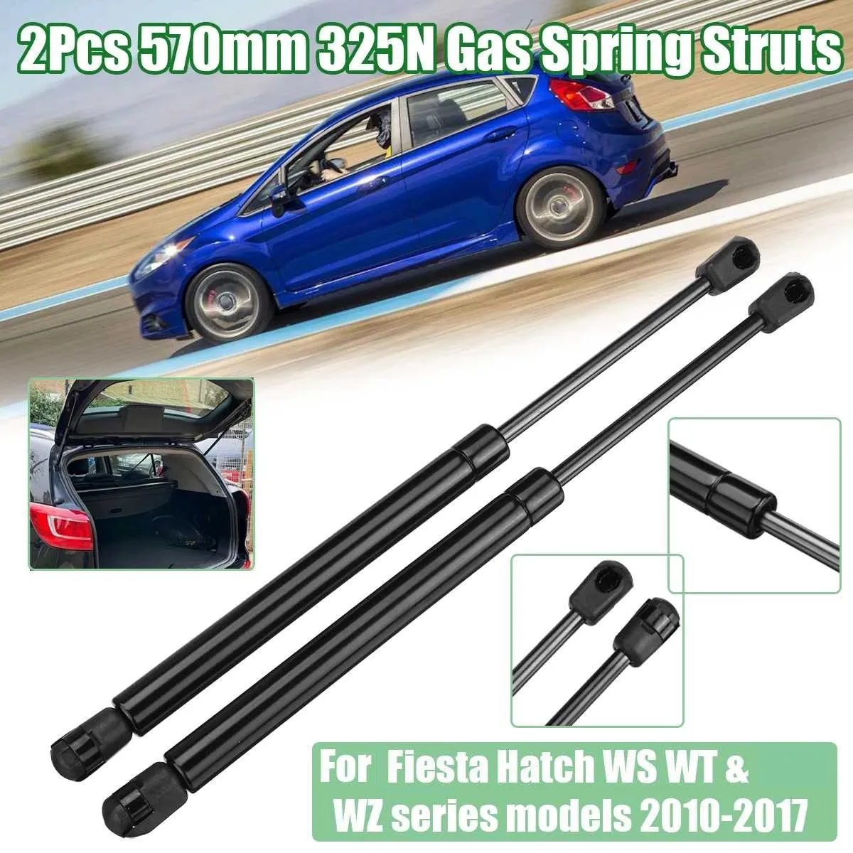 2 шт. газовые стойки для багажника автомобиля Ford Fiesta Hatchback WS WT WZ Series модели 2010-2017 570