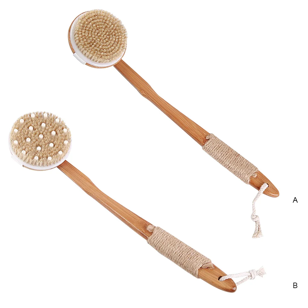 

Scrubber Handheld Shower Back Brush Portable Long Handle Body Brush Bathing Body Care Supplies Type 1