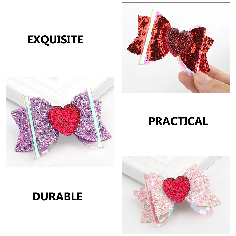Заколка для волос с бантом заколки бантиками малышей блестки девочек и детей