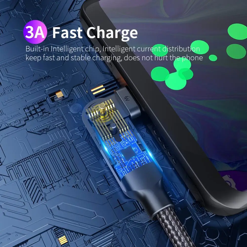 

100W/60W Fast Charging Double Head TYPE-C Mobile Phone PD Rotating Data Cable