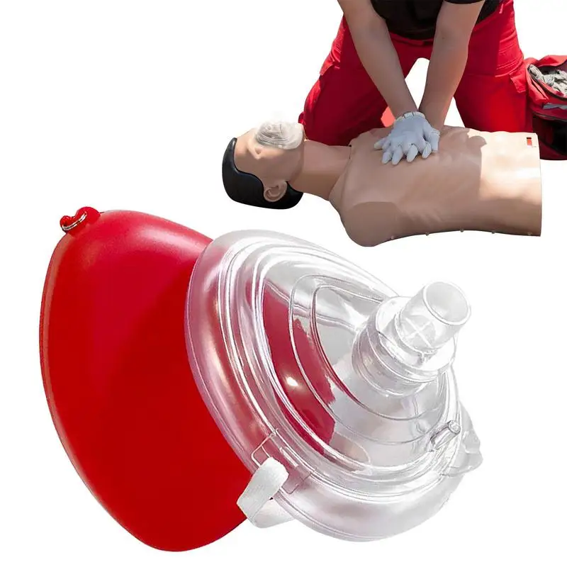 

CPR Face Shield Cardiopulmonary Resuscitation Pocket Face Cover With One Way Portable CPR Breathing Barriers Face Shield